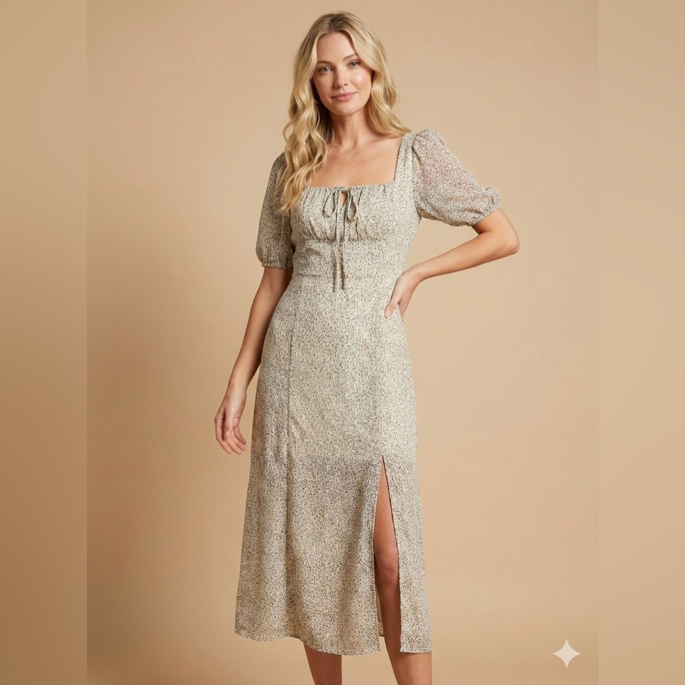 0184 - NWOT - Sienna Sky Cream Midi Dress